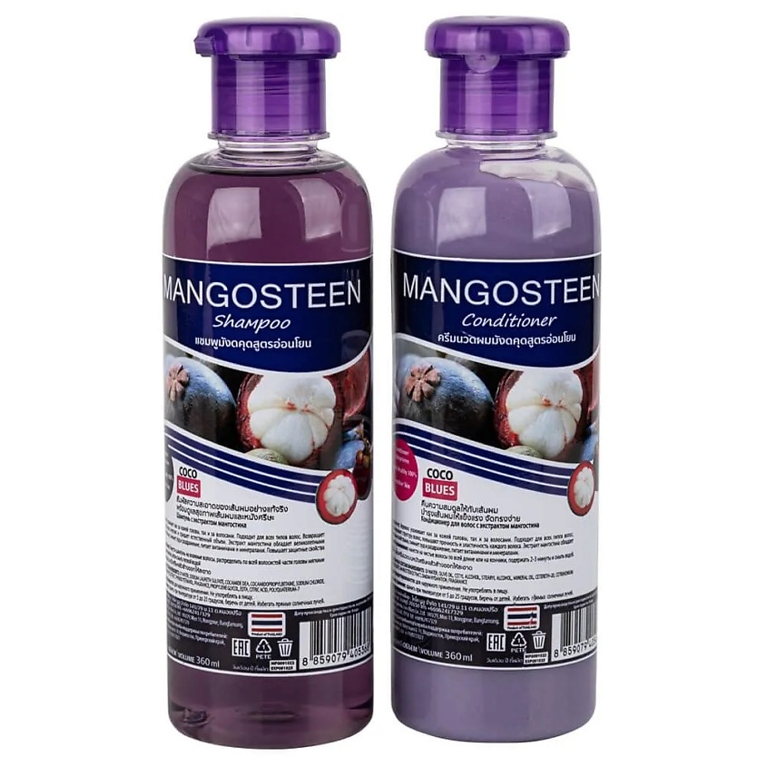 Изображение товара BANNA Набор тайский шампунь и кондиционер для волос с экстрактом Мангостина, Сет 360 мл + 360 мл