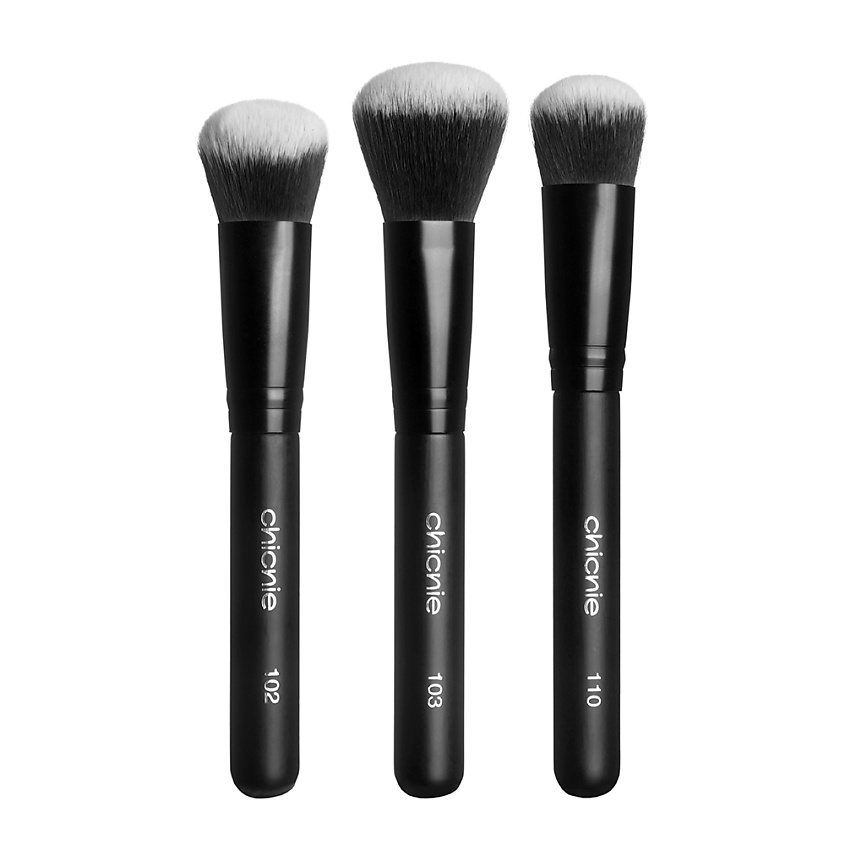 Изображение товара Набор кистей для макияжа Chicnie Must-Have Brushes 3 шт синтетический ворс