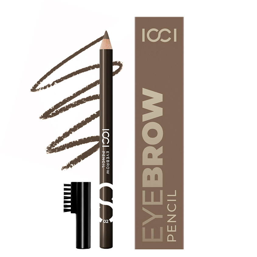 Изображение товара ICCI Карандаш для бровей с щеточкой SMOOTH TOUCH, 1 шт; оттенок 02 DARK COFFEE