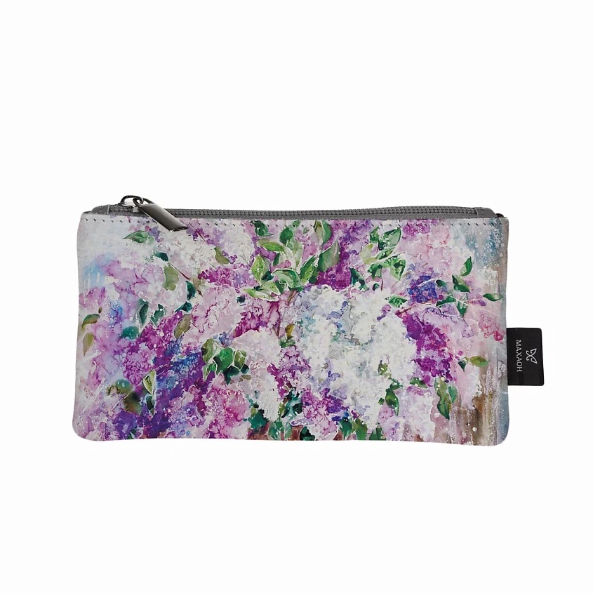 Изображение товара Косметичка женская маленькая кожаная МАХАОН сиреневого цвета