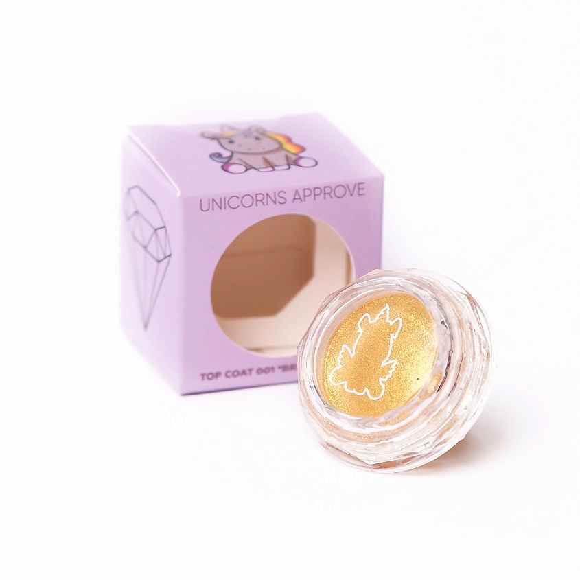 Изображение товара UNICORNS APPROVE Топ-коат для век, № 001 "BRIGHT GOLD", 5 г