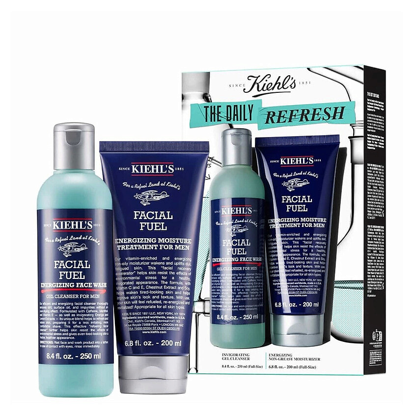 Изображение товара KIEHL'S Мужской набор для ухода за кожей Facial Fuel Set, 250 мл + 200 мл