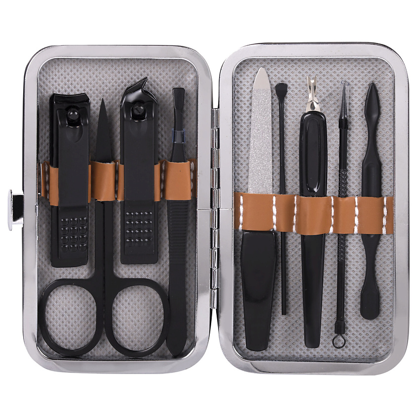 Изображение товара WBZ Универсальный набор для маникюра и педикюра 9 в 1 в футляре, MINI, Бежевый