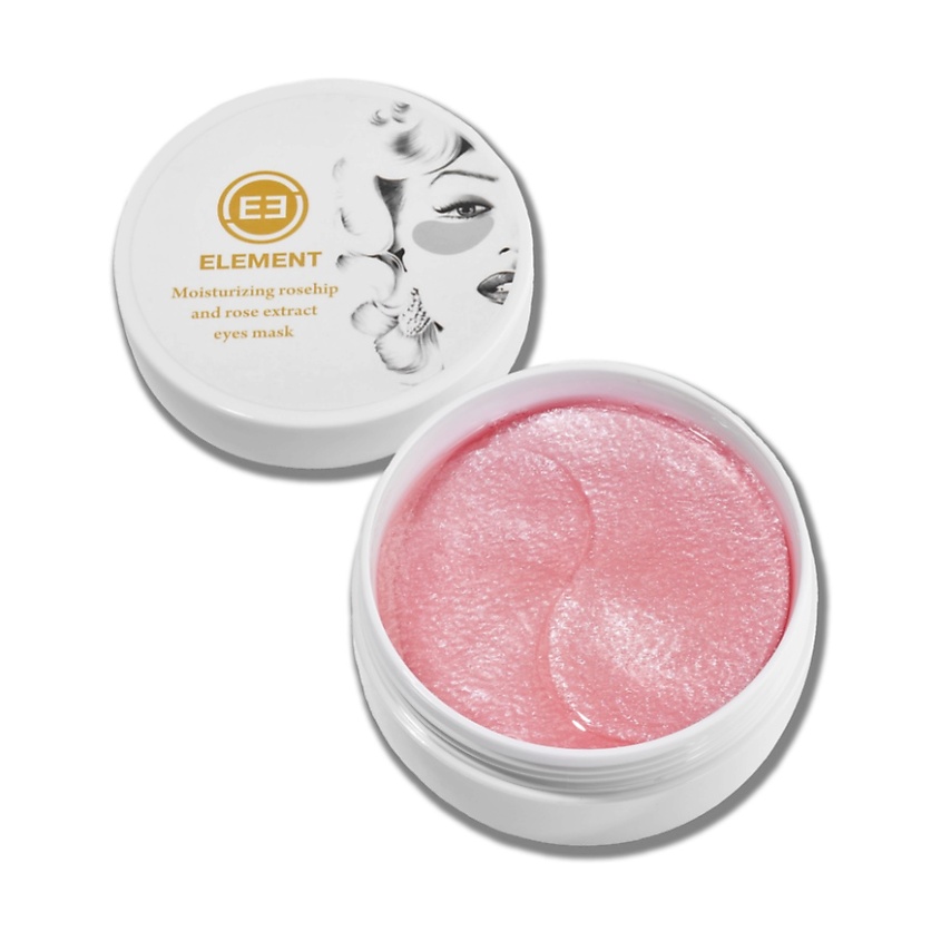 Изображение товара ELEMENT Гидрогелевые патчи для глаз с экстрактом шиповника, розы и овсяных отрубей, 60 шт
