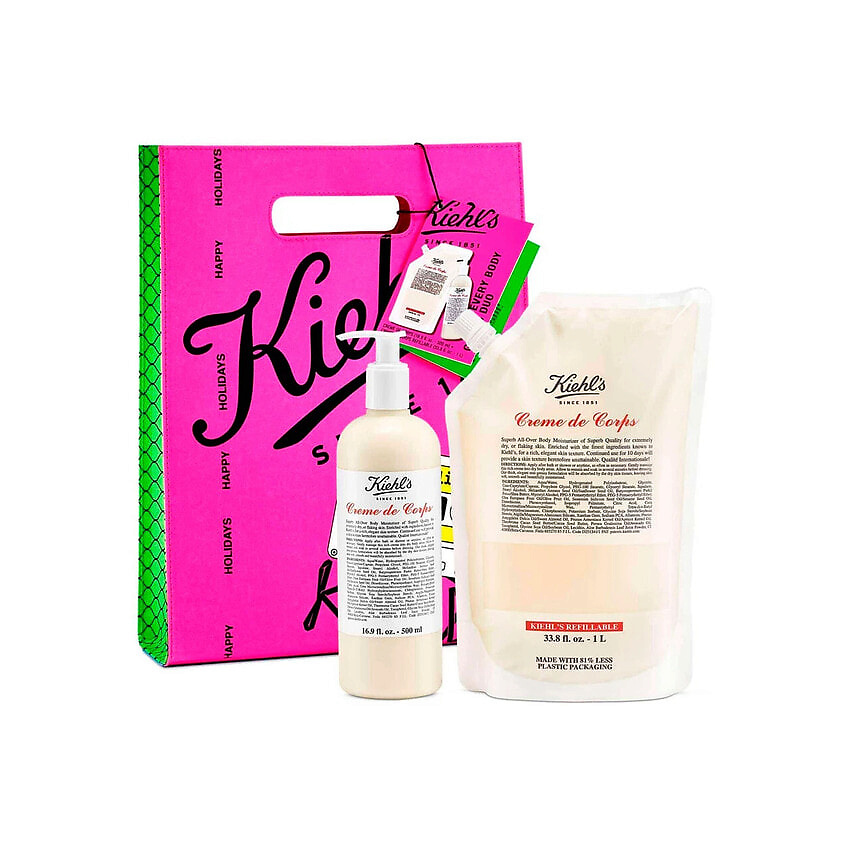 Изображение товара KIEHL'S Набор для сухой кожи Every Body Glows Duo, 500 мл + 1000 мл