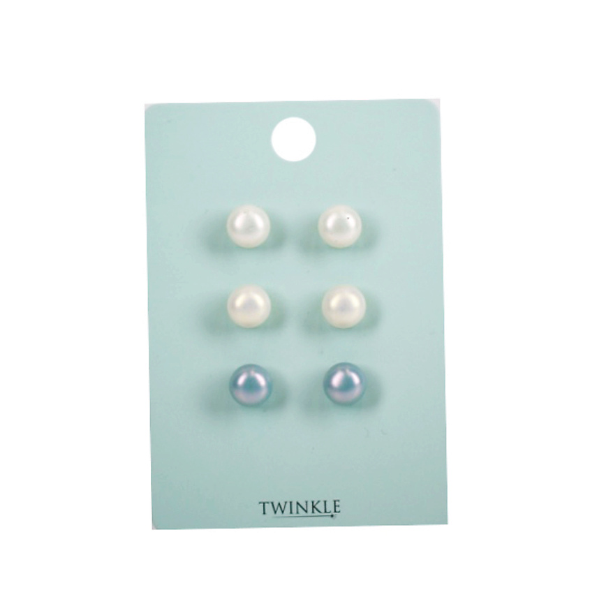 Изображение товара Набор серег TWINKLE Pearls 3 пары жемчужных украшений для женщин