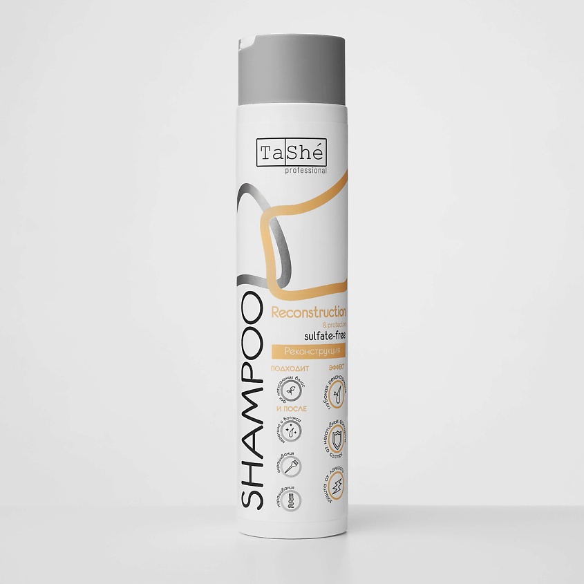 Изображение товара TASHE PROFESSIONAL Шампунь бессульфатный для волос "Reconstruction & protection", 300 мл