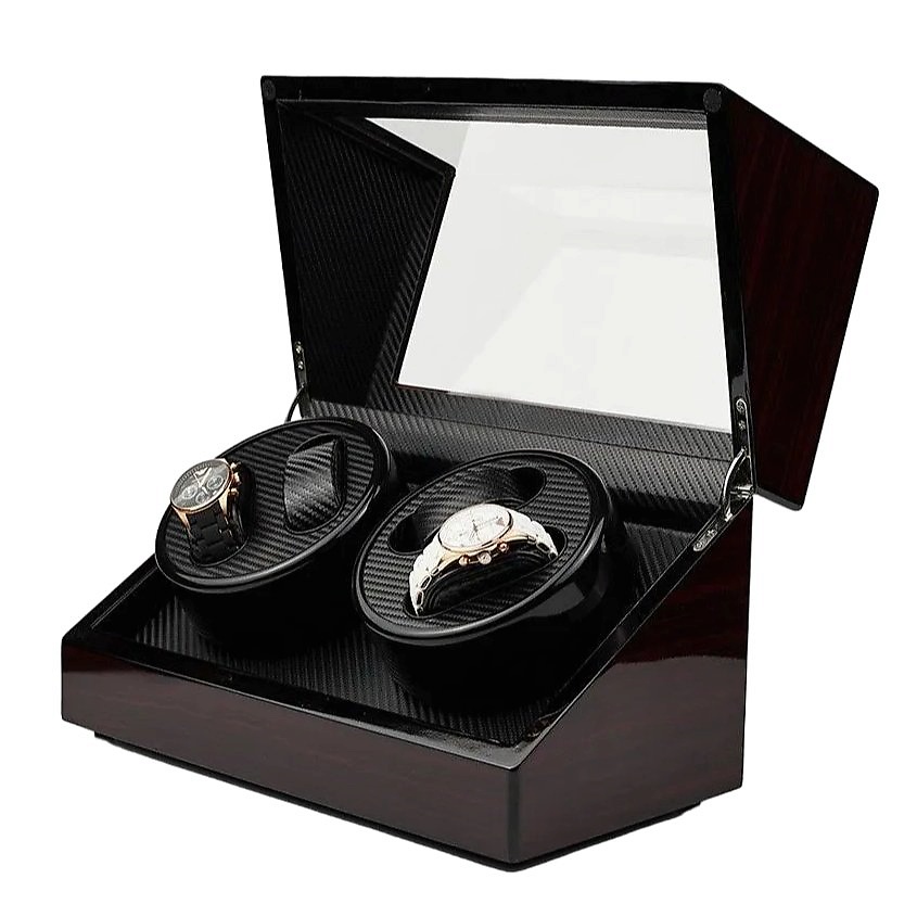 Изображение товара CLOX Шкатулка для автоподзавода и хранения четырех часов, W114RT, Коричневый