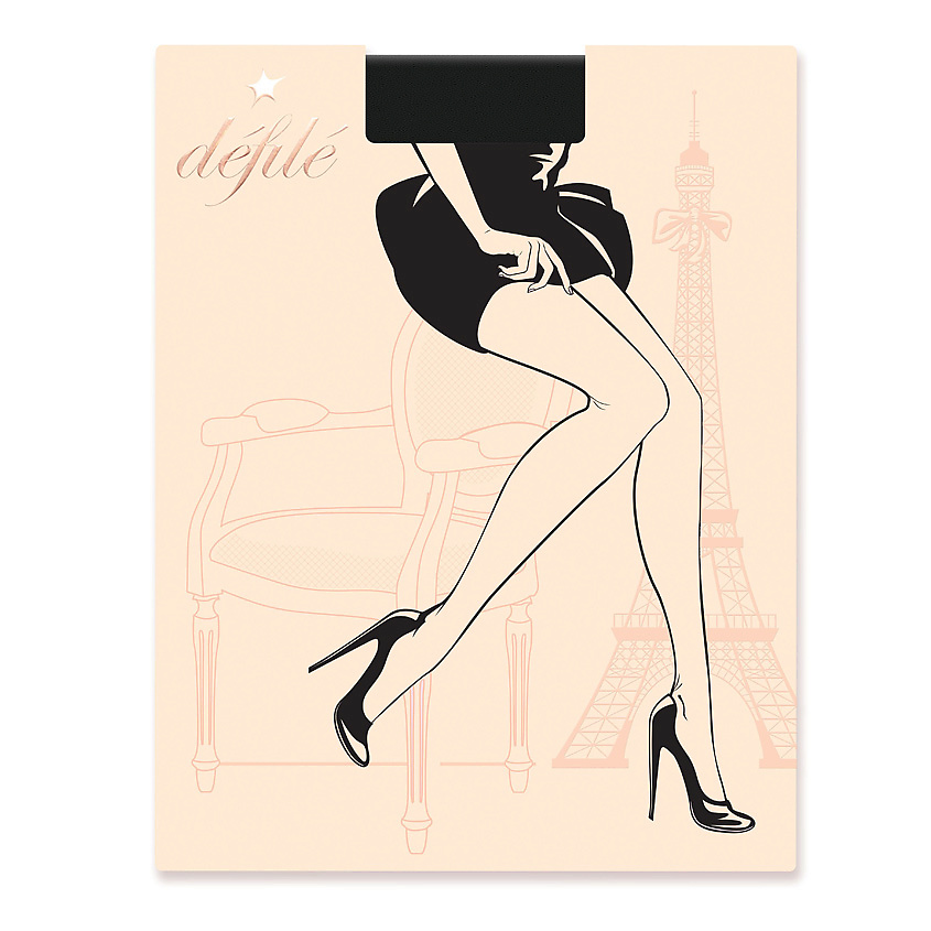 Изображение товара ЛЭТУАЛЬ Колготки Sylvie 40 Den, черный цвет размер 2