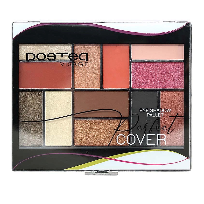Изображение товара Палетка теней POETEQ Визаж Совершенное покрытие 12 оттенков, 36 г