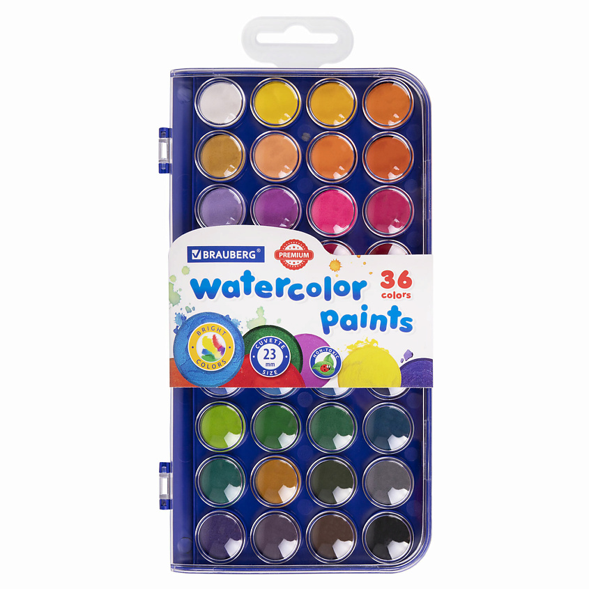 Изображение товара Акварельные краски BRAUBERG PREMIUM для творчества и обучения