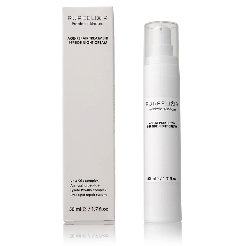 Изображение товара PUREELIXIR Антивозрастной пептидный ночной детокс крем