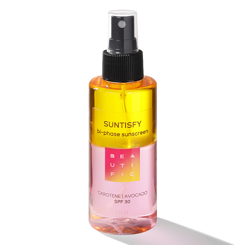 Изображение товара BEAUTIFIC Двухфазное солнцезащитное средство с SPF 30 Suntisfy, 150 мл Изображение товара BEAUTIFIC Двухфазное солнцезащитное средство с SPF 30 Suntisfy, 150 мл