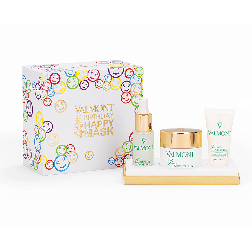 Изображение товара VALMONT Набор бестселлеров в лимитированном юбилейном дизайне 40th Birthday Happy Mask, 30 мл + 20мл + 15 мл