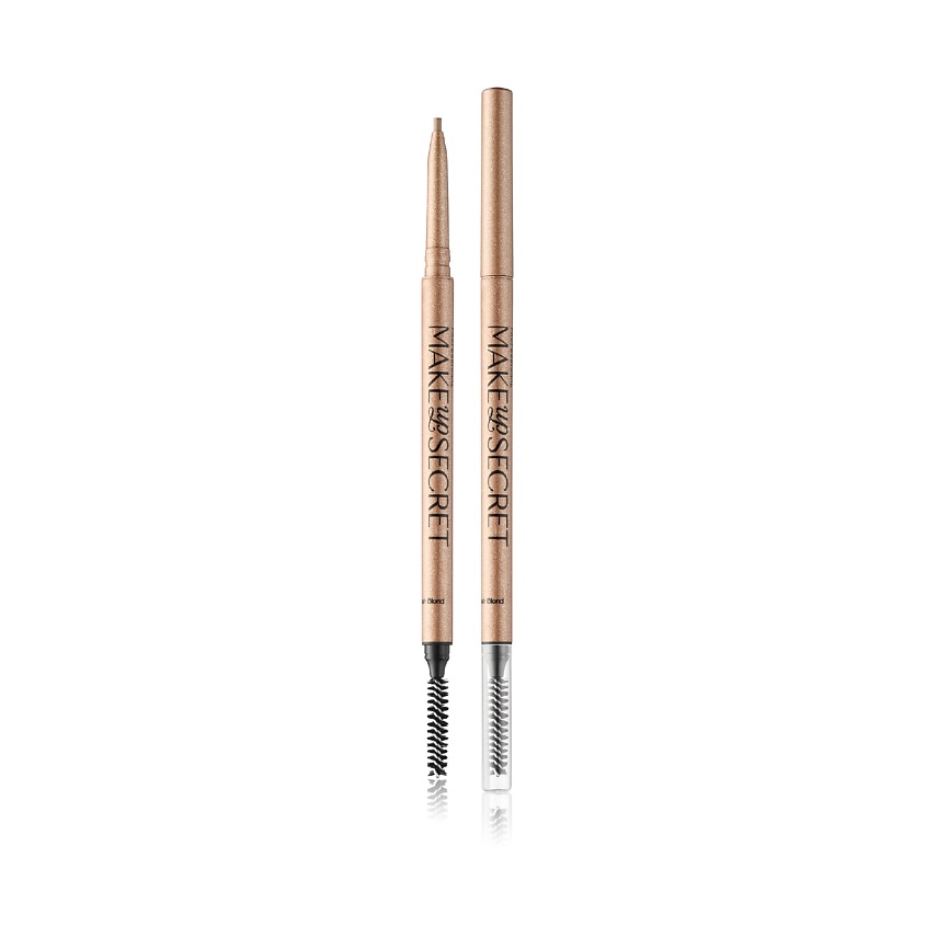 Изображение товара MAKE-UP SECRET Ультратонкий стойкий карандаш для бровей Ultra-Slim Waterproof Browliner, 1 шт.; оттенок: пепельно-золотой