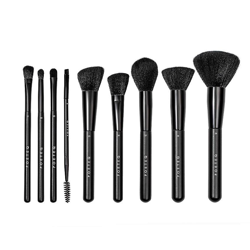 Изображение товара POETEQ Набор кистей BRUSH SET, Набор, 9 предметов