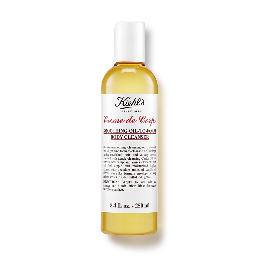 Изображение товара KIEHL'S Масло для душа Creme de Corps Smoothing Oil-to-Foam Body Cleanser, 250 мл