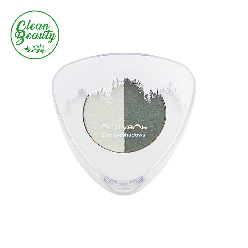 Изображение товара ЛЭТУАЛЬ Тени для век двухцветные Duo Eyeshadows, № 617, 3,2 г