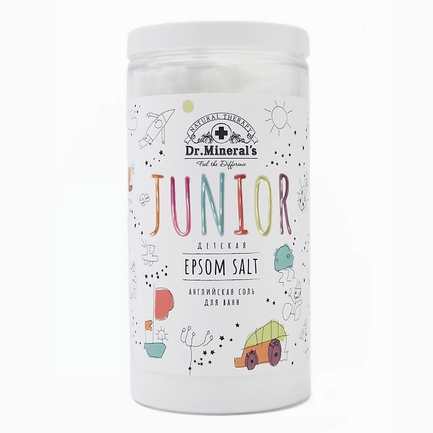 Изображение товара DR.MINERAL’S Английская соль Эпсом для ванн детская, 1000 г