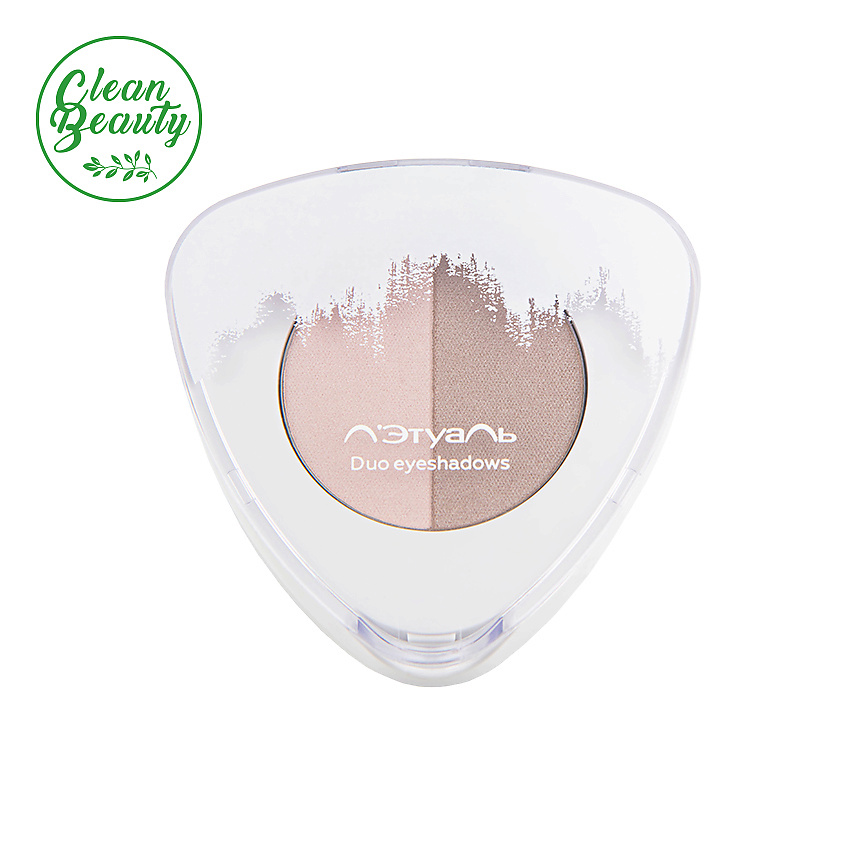 Изображение товара ЛЭТУАЛЬ Двухцветные тени для век Duo Eyeshadows № 614 3,2 г для женщин
