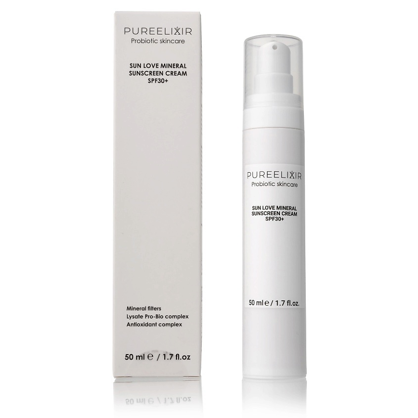 Изображение товара PUREELIXIR Крем для лица минеральный солнцезащитный SPF 30, 1 шт.