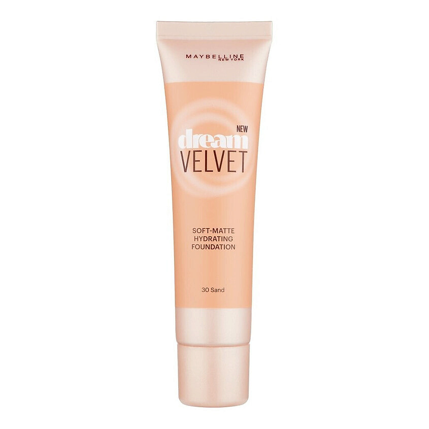 Изображение товара Мaybelline Dream Velvet Soft-Matte Hydrating Foundation 30 Sand - увлажняющий матирующий тональный 