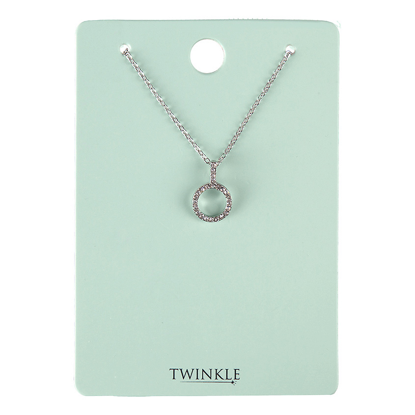 Изображение товара Подвеска с цепочкой TWINKLE Circle для женщин стильное украшение