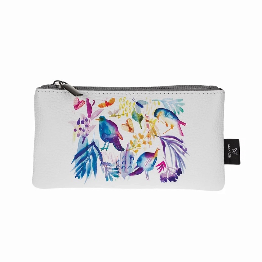 Изображение товара Маленькая женская кожаная косметичка с оригинальным принтом