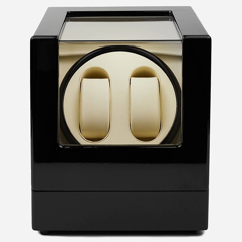 Изображение товара CLOX Шкатулка для подзавода двух часов, черный, дерево, W113BW, Черный