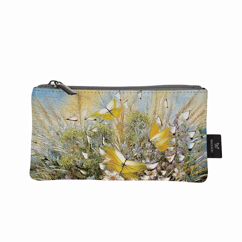 Изображение товара Маленькая кожаная косметичка с оригинальным принтом для женщин и мужчин