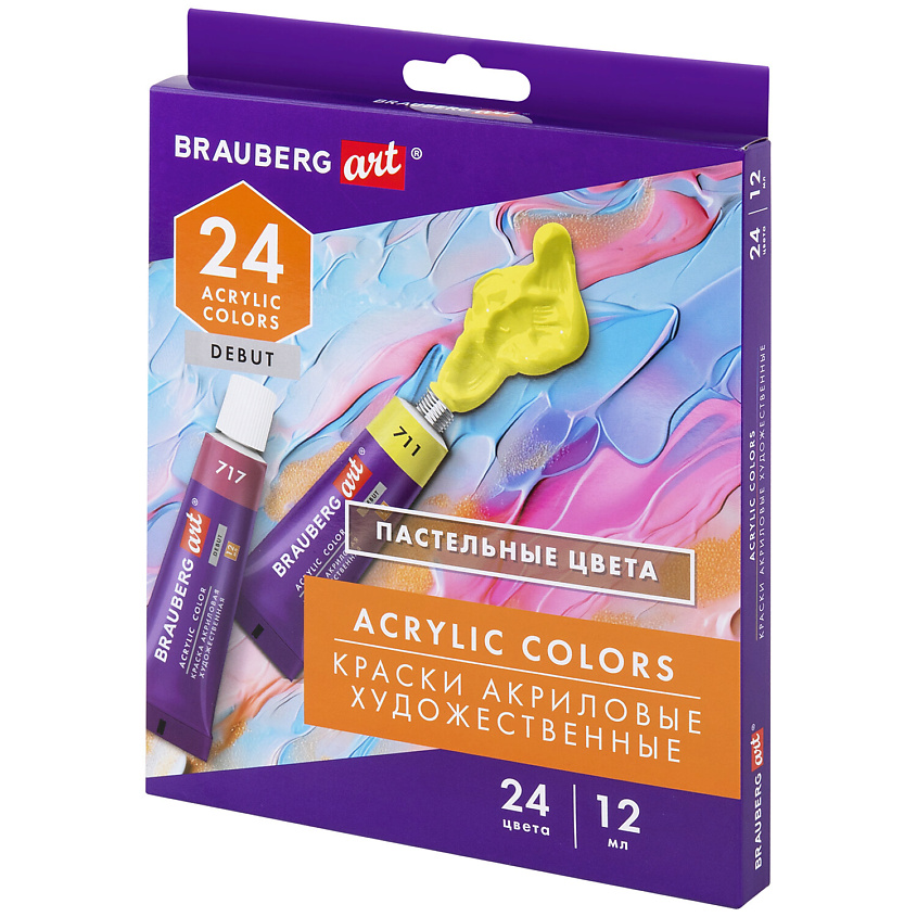 Изображение товара Акриловые краски BRAUBERG ART DEBUT 1 шт для живописи и декора