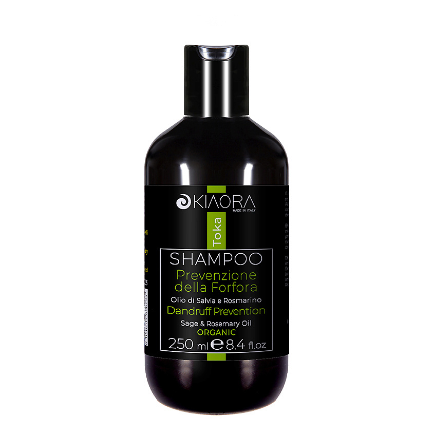 Изображение товара KIAORA Шампунь против перхоти с маслами шафрана и розмарина Toka, 250 мл