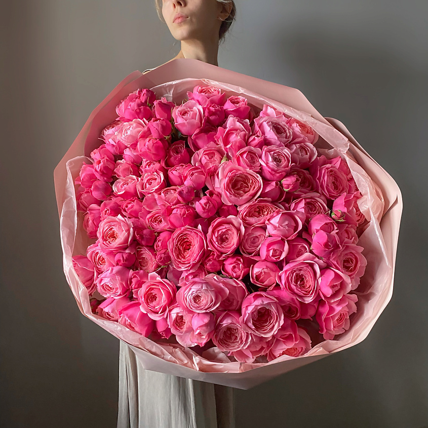 Изображение товара VERESK Пышный букет из премиальных пионовидных роз Silva Pink. Veresk 253, 1 шт.