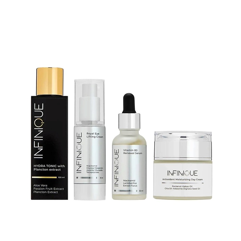 Изображение товара INFINIQUE набор для ухода за лицом №4 4 продукта для молодости и сияния кожи