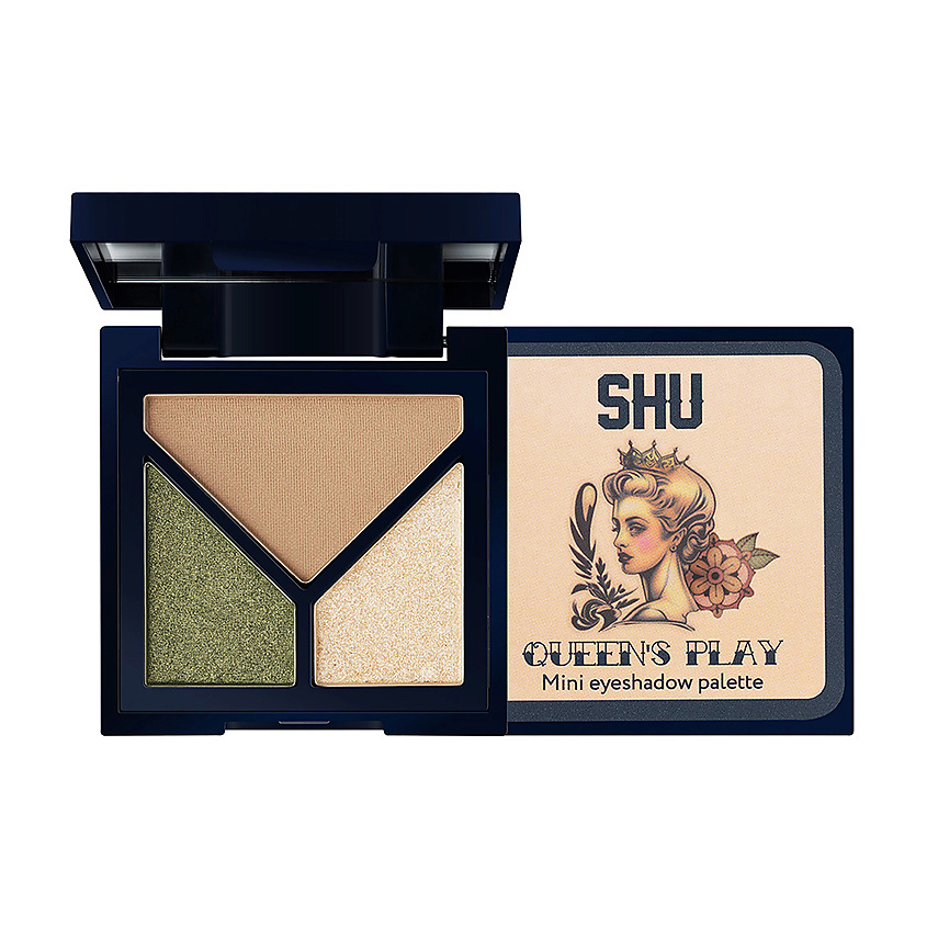 Изображение товара SHU Мини палетка теней для век Queen's Play Palette Mini Eyeshadow Palette, № 124, 6 г