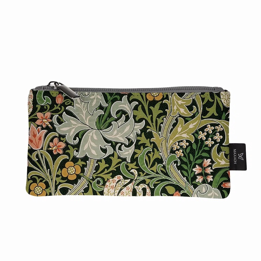 Изображение товара МАХАОН Косметичка женская маленькая кожаная, темно-зеленый