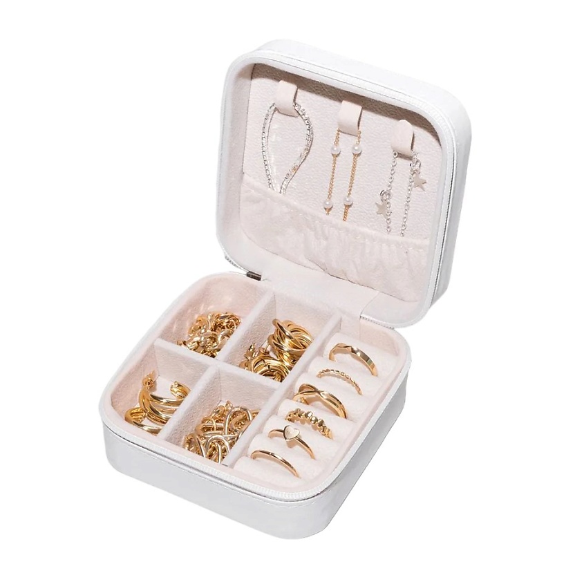 Изображение товара CLOX Шкатулка для украшений и бижутерии, JH9302-WH, Бежевый