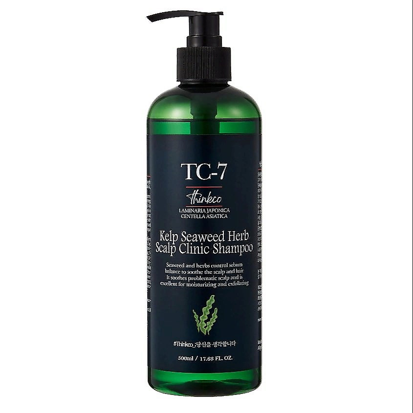 Изображение товара THINKCO Шампунь для жирных и склонных к жирности волос с экстрактом водорослей Kelp SeaweedHerb, 500
