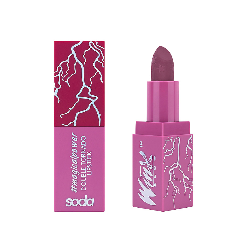 Изображение товара SODA Помада для губ Double Tornado #magicalpower. Коллекция Winx, 003 Fearsome, 3,6 г