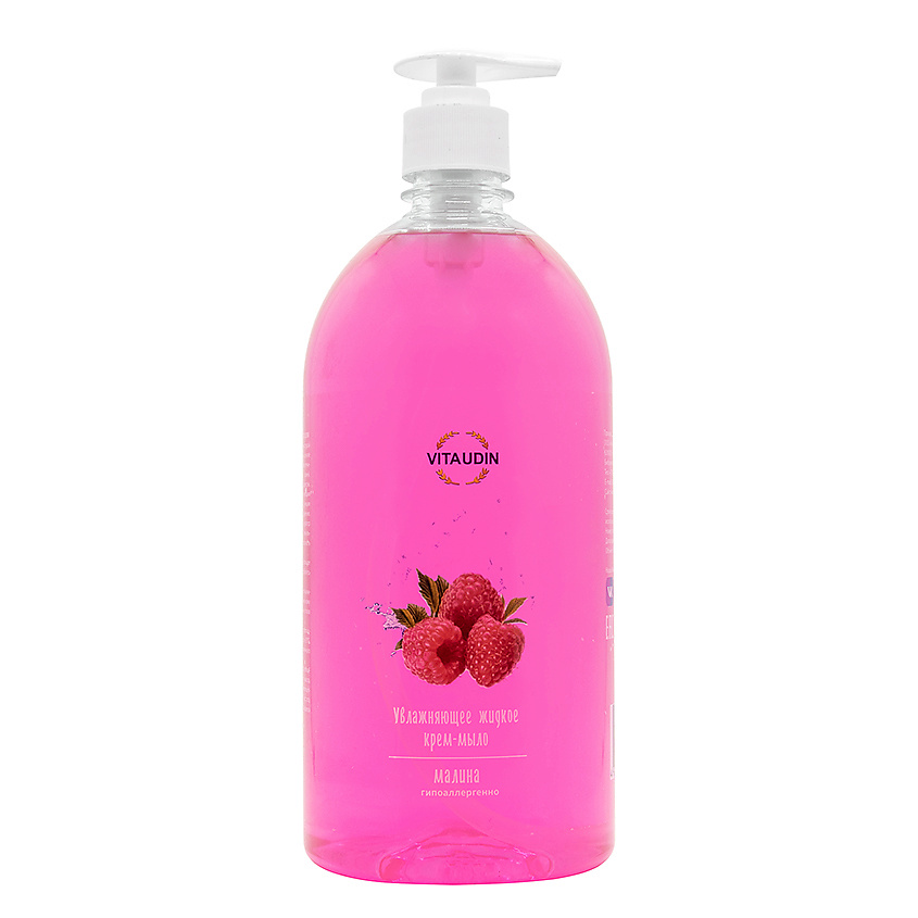 Изображение товара VITA UDIN Жидкое мыло для рук и тела Малина 1000 мл увлажняющее крем-мыло