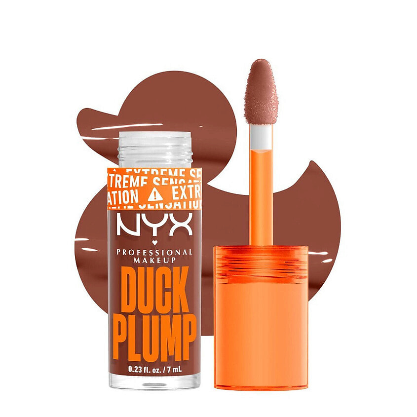Изображение товара NYX PROFESSIONAL MAKEUP Блеск для губ Duck Plump High Pigment 07 Mocha Me Crazy