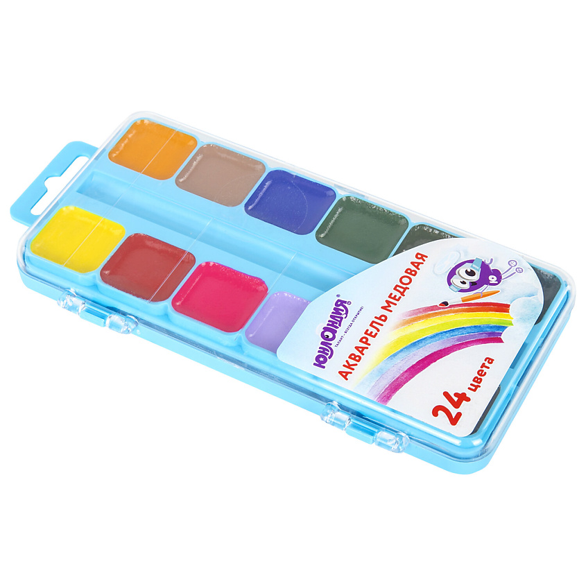 Изображение товара Акварельные краски ЮНЛАНДИЯ ЮНЛАНДИК-ХУДОЖНИК 24 цвета для детей и начинающих художников