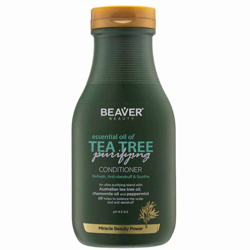 Изображение товара BEAVER Кондиционер для волос с маслом Чайного дерева, против перхоти, 350 мл