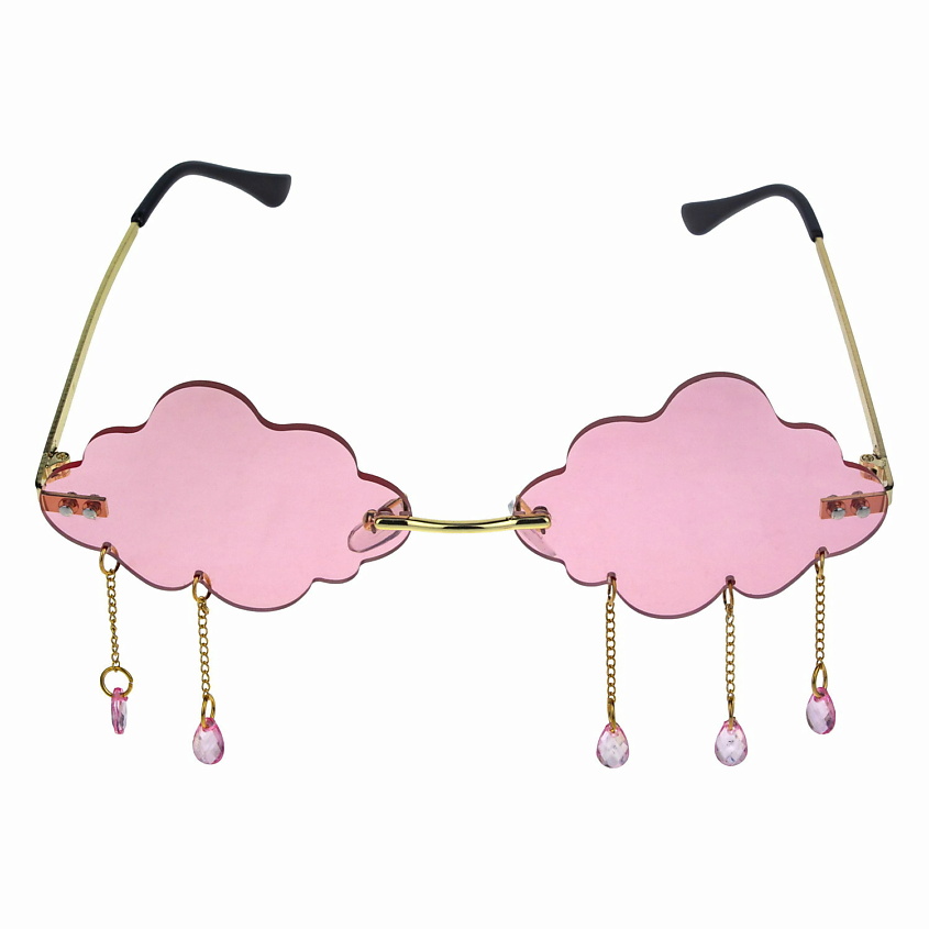 Изображение товара Стильные женские солнцезащитные очки Облако LUKKY розовые с облачной формой