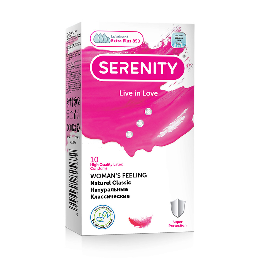 Изображение товара SERENITY Презервативы из натурального латекса WOMAN’S FEELING, 10 шт.