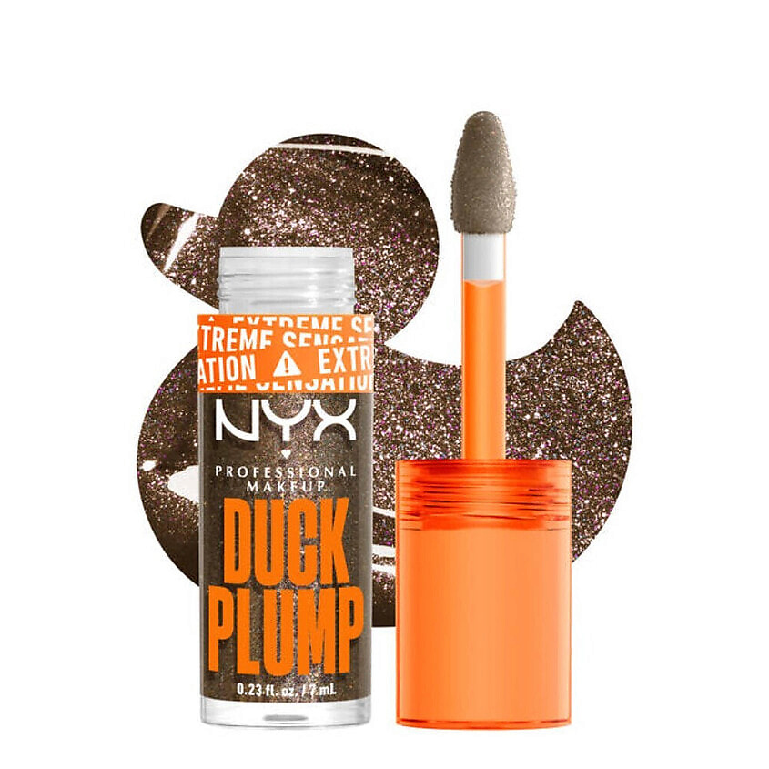 Изображение товара NYX PROFESSIONAL MAKEUP Блеск для губ для придания объема Duck Plump High Pigment Lip Gloss, 21 Onyx-Pected
