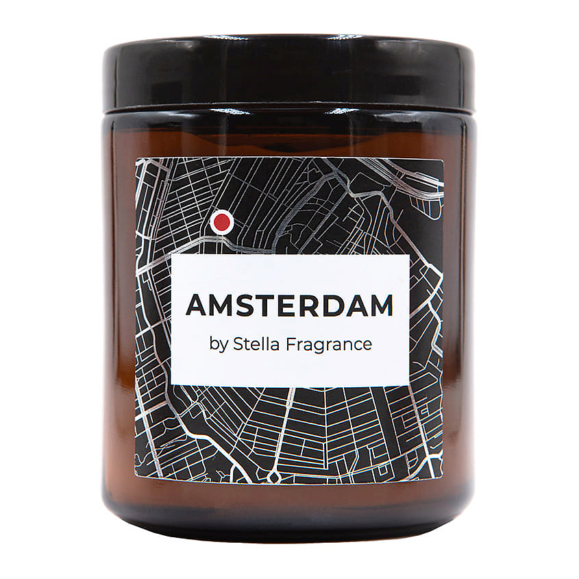Изображение товара STELLA FRAGRANCE Свеча ароматическая "AMSTERDAM", 250 г