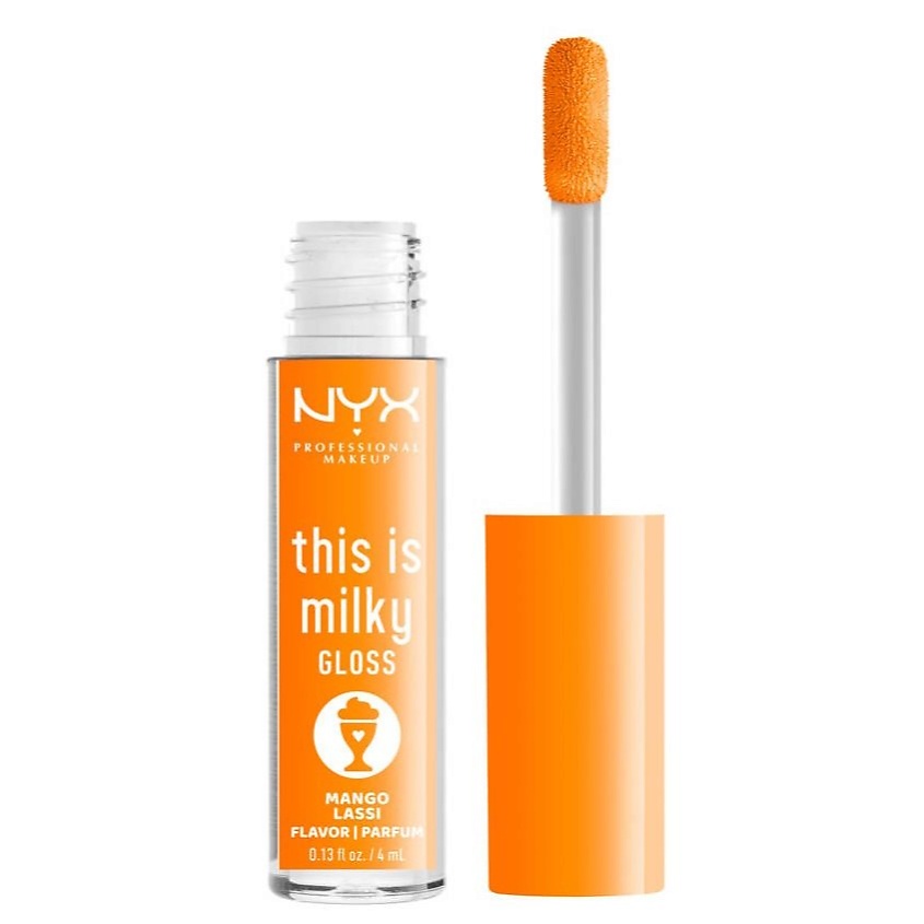 Изображение товара Блеск для губ NYX PROFESSIONAL MAKEUP This is Milky Gloss 14 Mango Lassi веганский глянцевый оттено