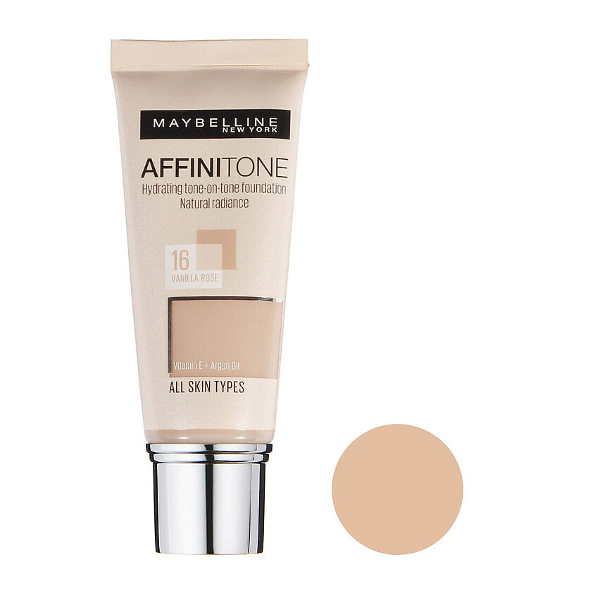 Изображение товара MAYBELLINE Увлажняющий тональный крем Affinitone, 16 Vanilla Rose