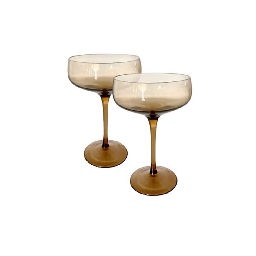 Изображение товара MANDARIN DECOR Набор бокалов для шампанского и вина, цвет: янтарный; 270 мл